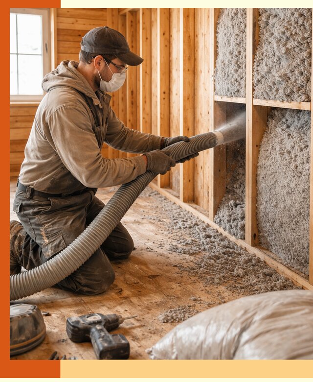 Утепление дачного дома эковатой в Алейске — быстро и надёжно