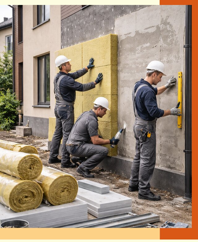 Утепление таунхауса в Алейске от 7424 руб/м2 — комплекс под ключ | ТепломастерЛук