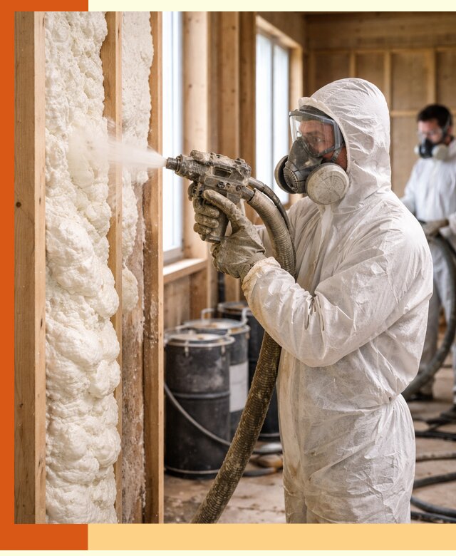 Утепление каркасного дома пенополиуретаном в Алейске