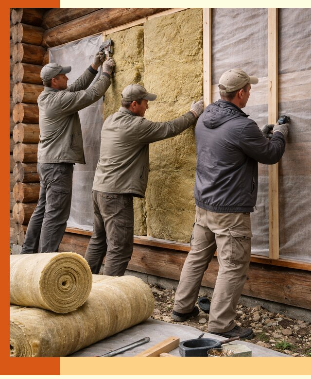 Утепление деревянного дома в Алейске эффективными технологиями