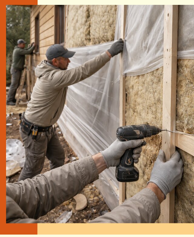 Утепление дома из бруса в Алейске качественно и долговечно