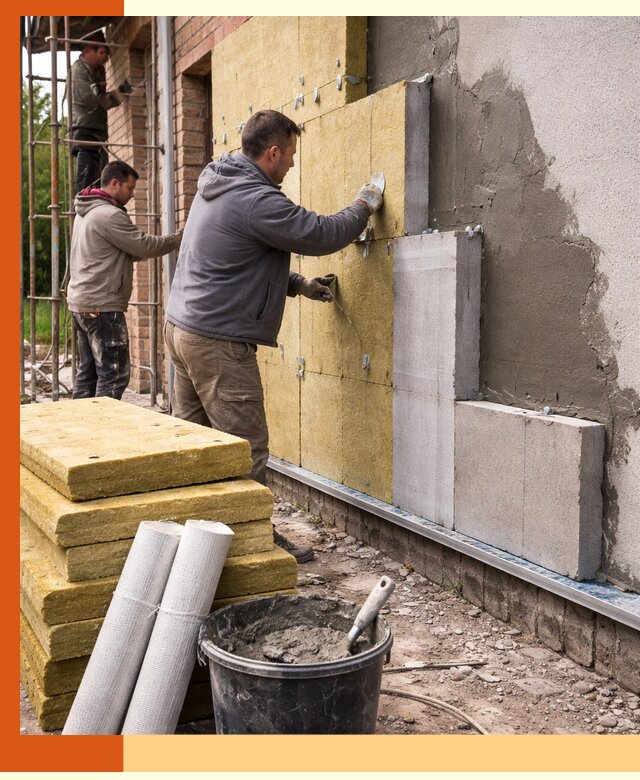 Утепление кирпичного дома под ключ в Алейске