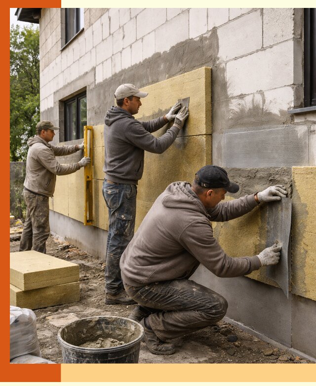 Утепление дома из газобетона в Алейске качественно и долговечно