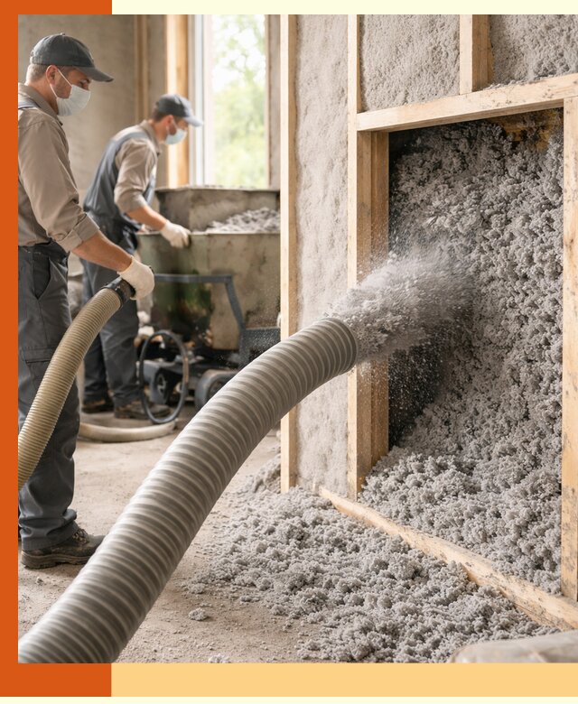 Утепление коттеджа эковатой в Алейске с гарантией качества