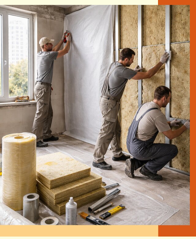 Утепление квартиры в Алейске от 4640 руб/м2 — утеплить квартиру изнутри и снаружи | ТепломастерЛук