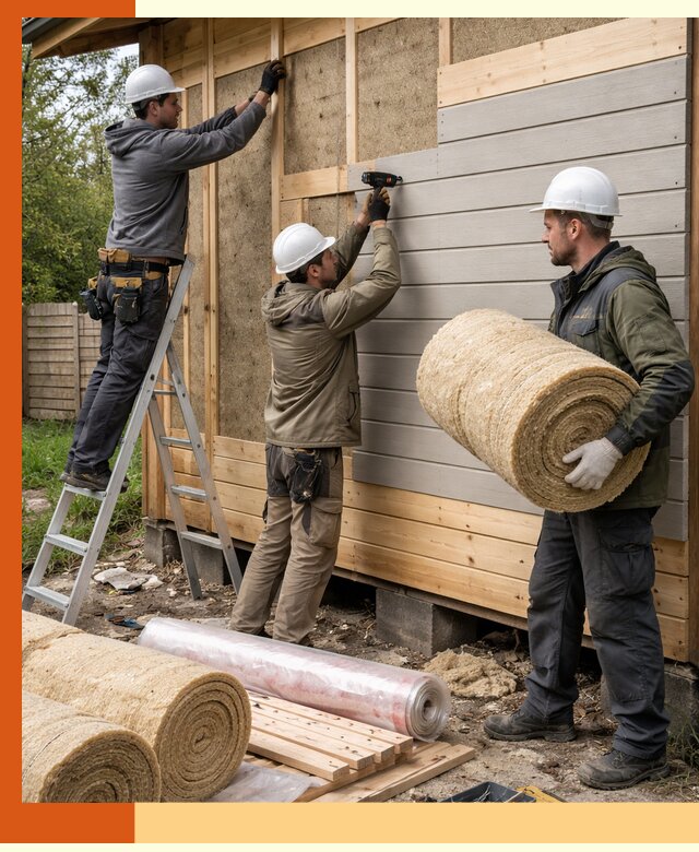 Утепление бани снаружи в Алейске профессионально и надежно