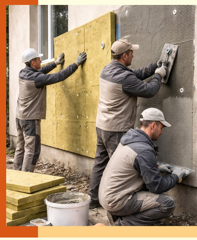 Утепление фасада под штукатурку в Алейске — энергоэффективная технология