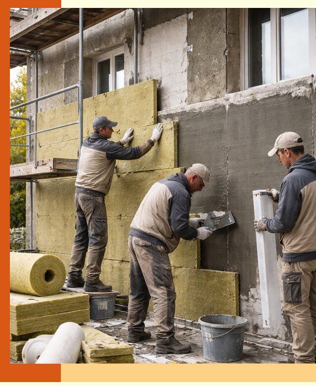 Утепление фасада зданий и домов в Алейске
