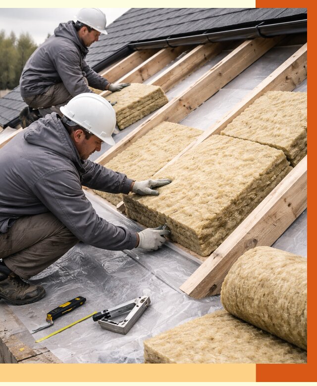 Утепление крыши в Алейске от 1908 руб./м2 — комплексное утепление кровли | ТепломастерЛук