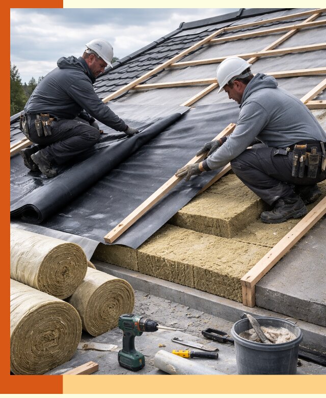 Утепление крыши снаружи в Алейске: профессиональная теплоизоляция