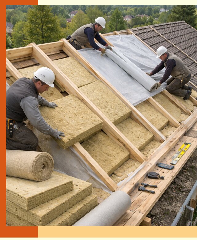 Утепление скатной крыши в Алейске качественно и надёжно