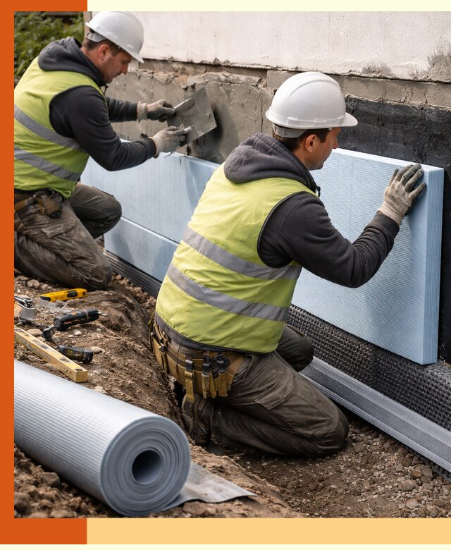 Утепление фундамента снаружи в Алейске — профессиональная теплоизоляция