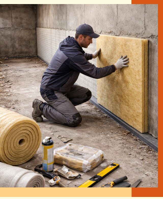 Утепление фундамента изнутри в Алейске от 4331 руб./м2 — работы под ключ | ТепломастерЛук