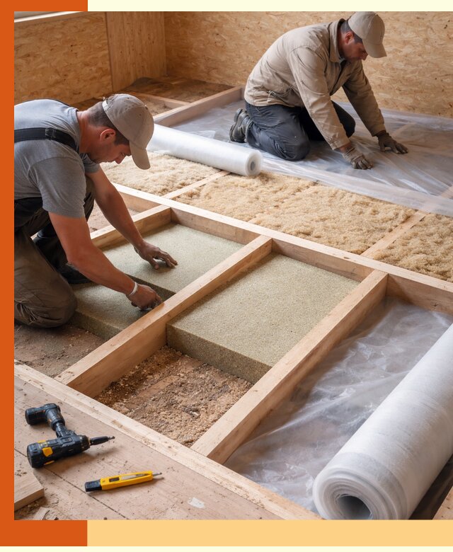 Профессиональное утепление деревянного пола в Алейске