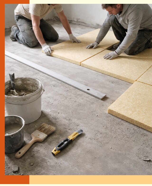 Утепление бетонного пола в Алейске профессионально и недорого