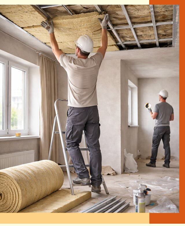 Утепление потолка в частном доме в Алейске от 980 руб./м² — работы под ключ | ТепломастерЛук