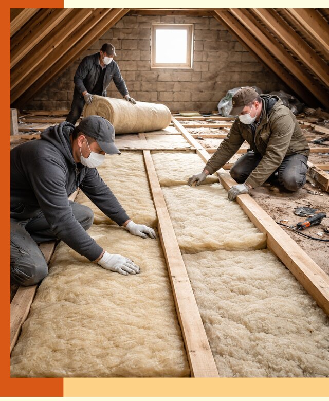 Утепление чердака в Алейске — профессиональная теплоизоляция кровли
