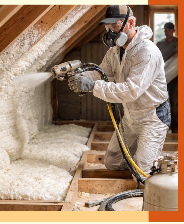 Утепление чердака ППУ в Алейске от 8888 руб./м2 — услуга под ключ | ТепломастерЛук