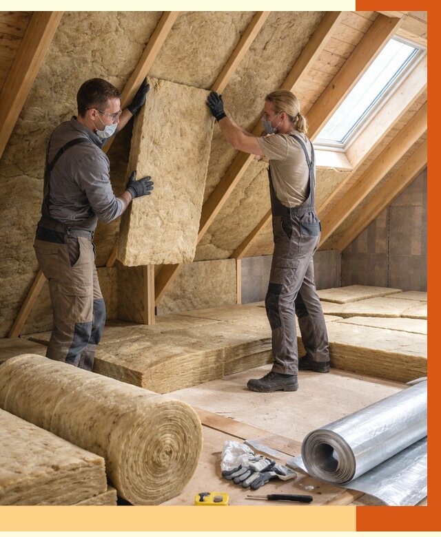 Утепление мансарды минватой в Алейске от 4331 руб./м2 — монтаж и пароизоляция | ТепломастерЛук