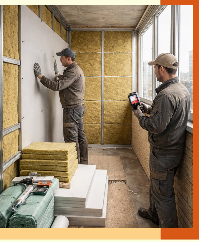 Утепление балкона в Алейске от 4640 руб. под ключ | ТепломастерЛук