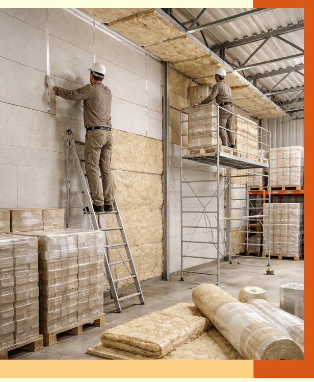 Утепление склада готовой продукции в Алейске от 2011 руб./м2 — комплексно | ТепломастерЛук