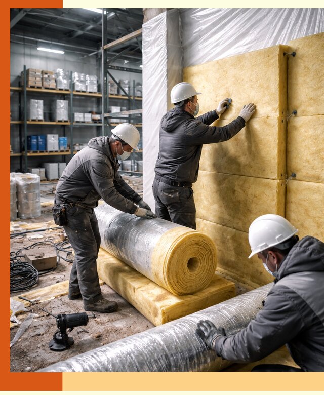 Утепление склада химсырья в Алейске: безопасная и эффективная изоляция