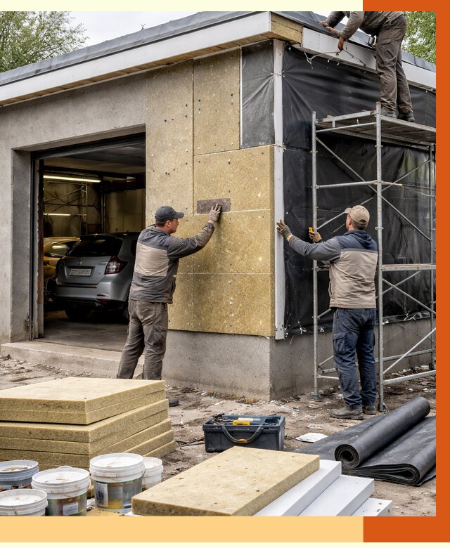 Утепление автосервиса в Алейске ппу, пеноизоляция, от 14951 руб/м2 — ТепломастерЛук