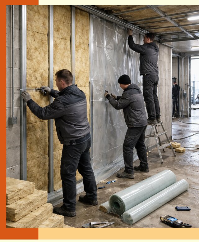 Профессиональное утепление автомойки в Алейске для любого типа помещений