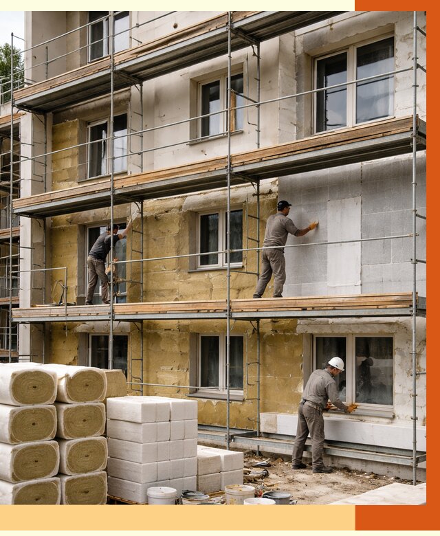 Утепление гостиницы в Алейске от 7424 руб./м2 — комплексно, ППУ, под ключ | ТепломастерЛук