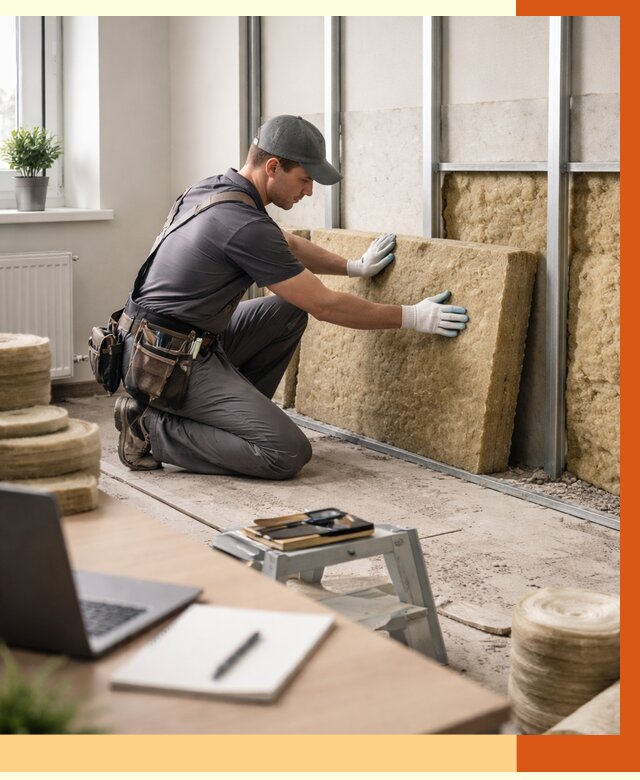 Утепление офиса в Алейске от 4640 руб/м2 — комплексное утепление офиса под ключ | ТепломастерЛук