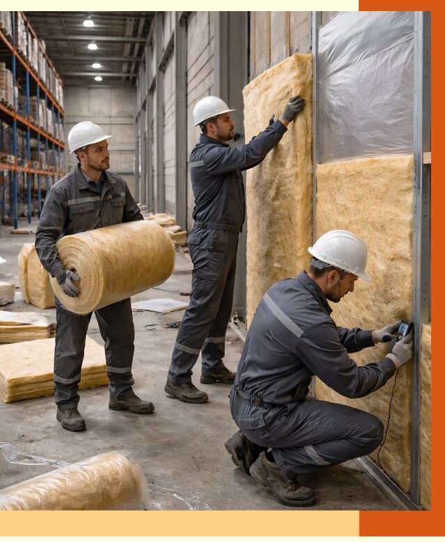 Утепление логистического центра в Алейске от 4640 руб/м² под ключ | ТепломастерЛук