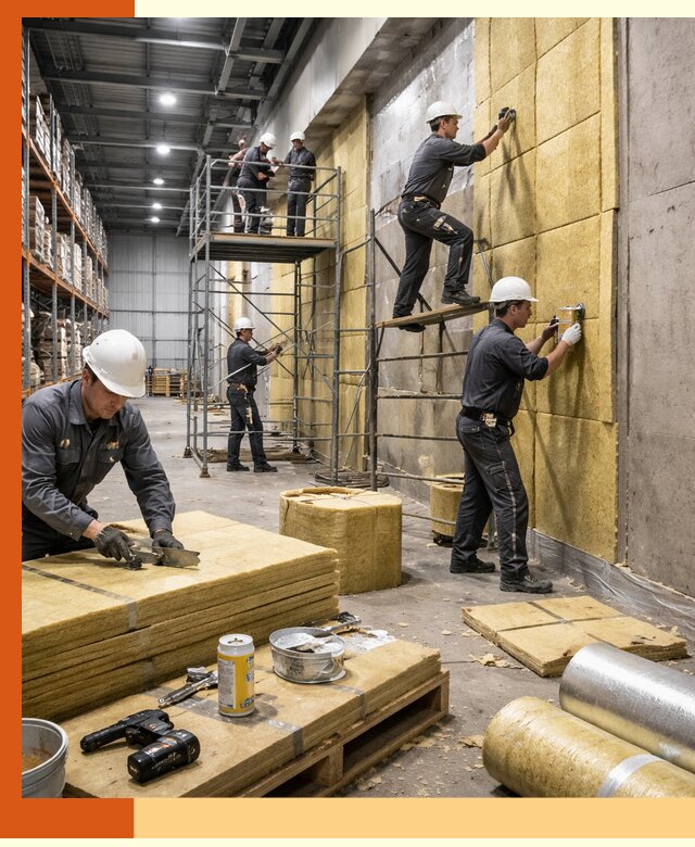 Утепление логистического центра в Алейске качественно и экономично