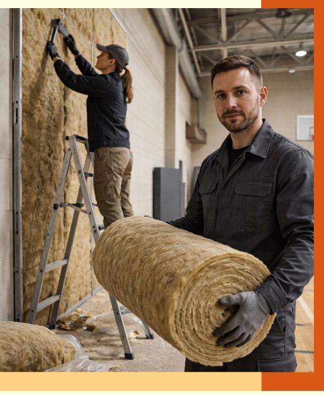 Утепление спортзала в Алейске от 7733 руб/м2 — комплексное утепление под ключ | ТепломастерЛук