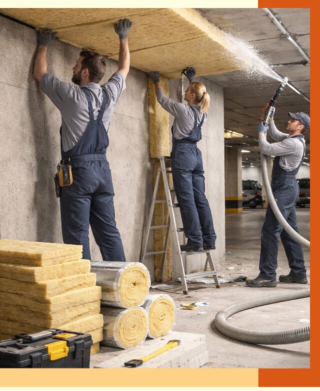 Утепление паркинга в Алейске от 7011 руб./м2 — работы под ключ | ТепломастерЛук