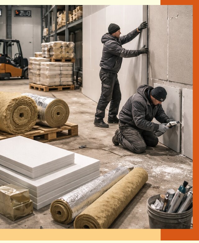 Утепление холодного склада в Алейске от 8764 руб/м2 — комплексное под ключ | ТепломастерЛук