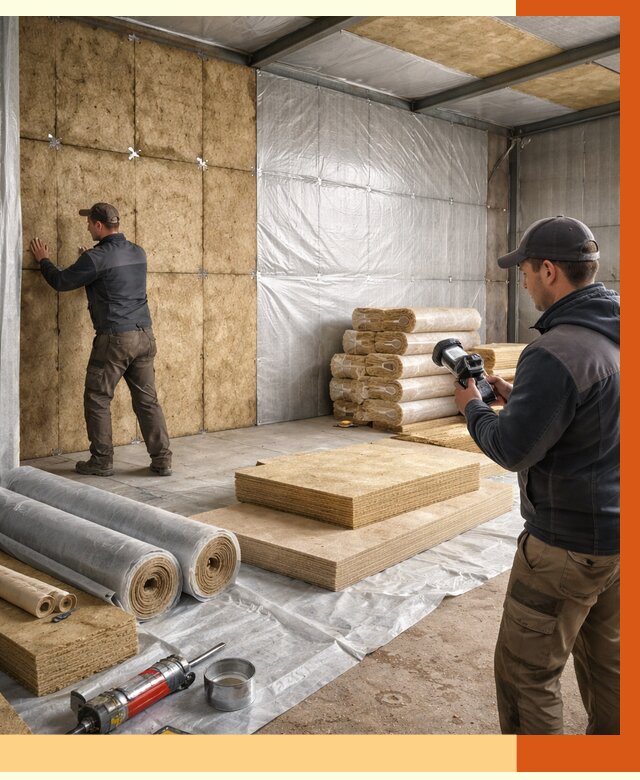 Утепление теплого склада в Алейске под ключ от 11858 руб/м² | ТепломастерЛук