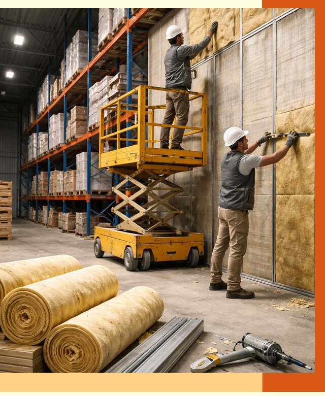 Утепление торгового склада в Алейске от 3300 руб/м2 — комплексно и под ключ | ТепломастерЛук