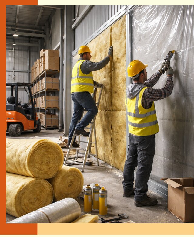 Утепление склада с техникой в Алейске под ключ