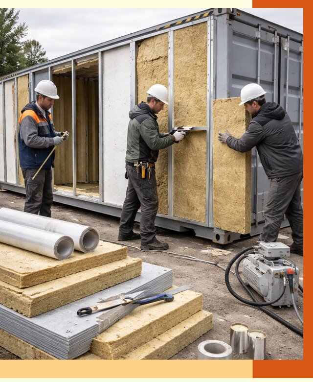 Утепление морского контейнера в Алейске от 3867 руб. под ключ | ТепломастерЛук