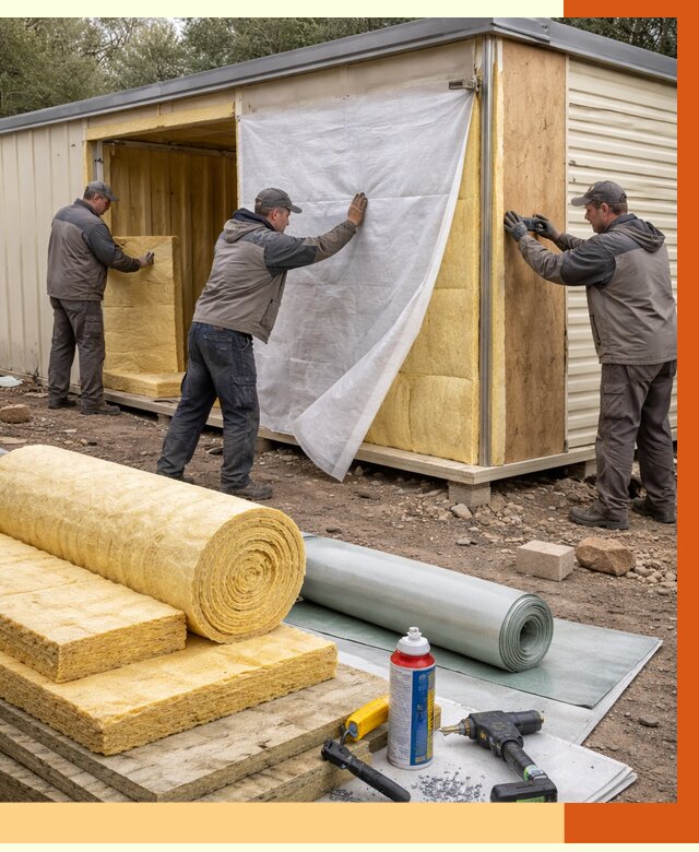 Утепление строительной бытовки в Алейске от 12889 руб. под ключ | ТепломастерЛук