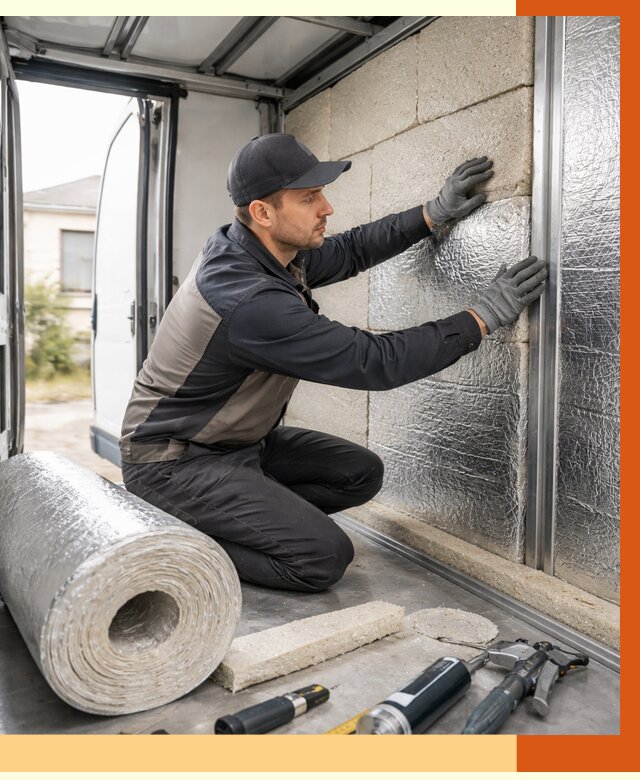 Утепление фургона рефрижератора в Алейске от 12889 руб./м² под ключ | ТепломастерЛук