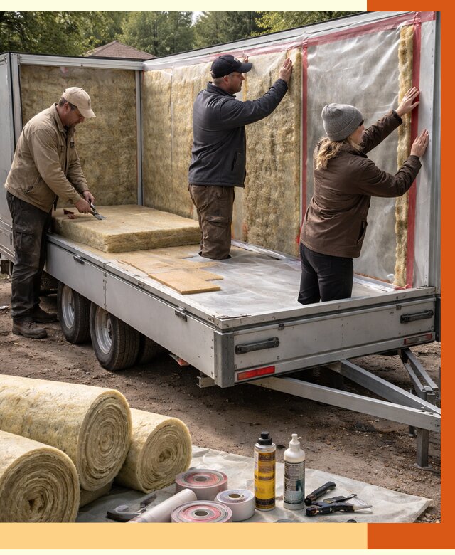 Утепление прицепа в Алейске под ключ от 12889 руб. — комплекс от ТепломастерЛук