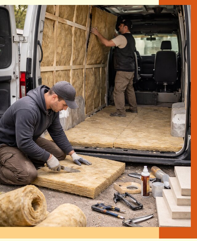 Утепление кемпера в Алейске под ключ от 12373 руб. — профессионально | ТепломастерЛук