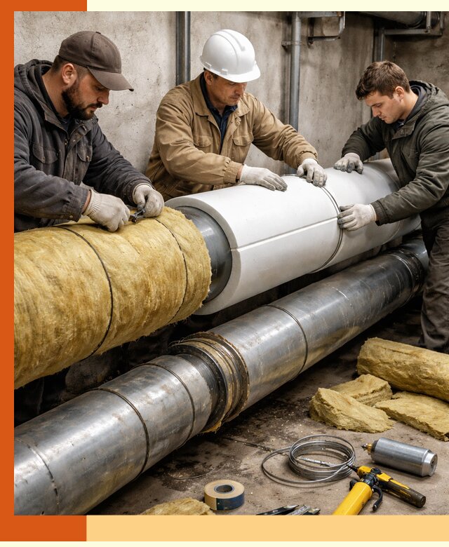 Утепление трубопровода в Алейске с гарантией энергоэффективности