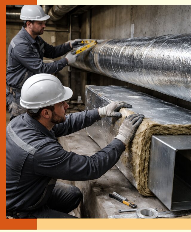 Профессиональное утепление воздуховодов и теплоизоляция в Алейске