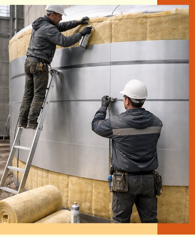 Утепление цистерны в Алейске пенополиуретаном от 14951 руб. под ключ | ТепломастерЛук