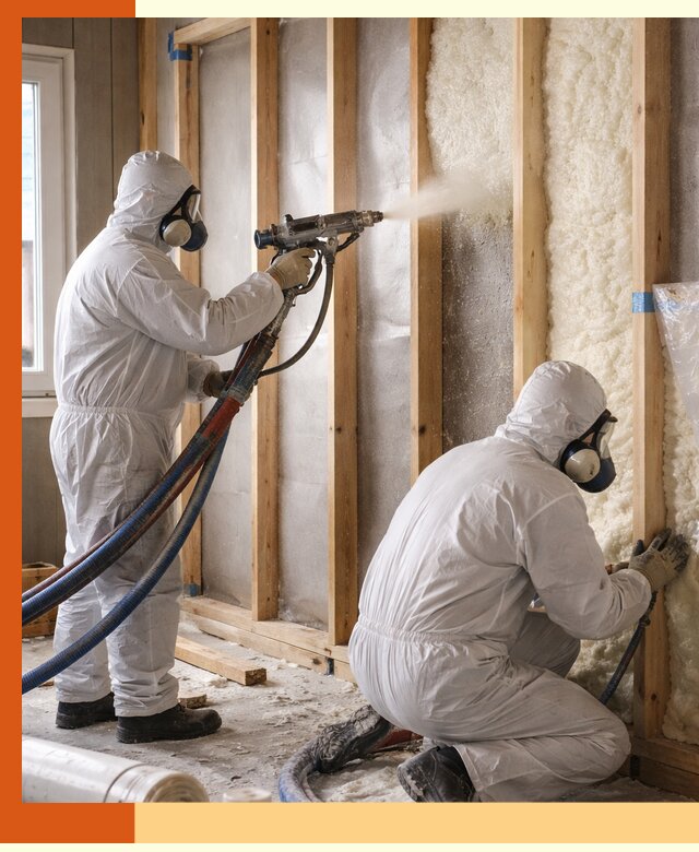 Утепление каркасной стены ППУ в Алейске для домов и коттеджей