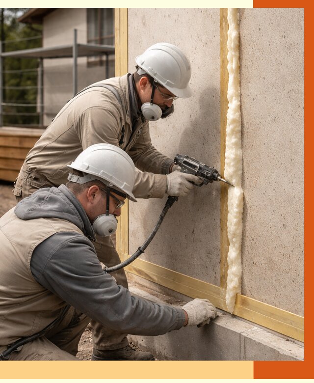 Утепление сип панелей ППУ в Алейске от 4949 руб. под ключ | ТепломастерЛук