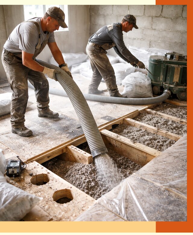 Заполнение пустот перекрытий в Алейске от 4640 руб. под ключ | ТепломастерЛук