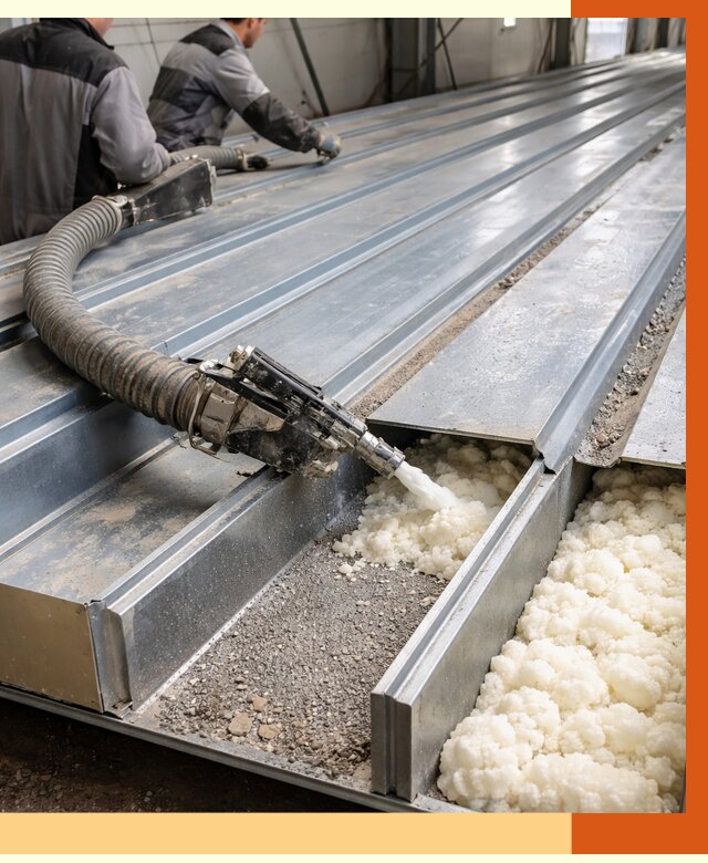 Заполнение пустот кровельных панелей в Алейске от 7424 руб. под ключ | ТепломастерЛук